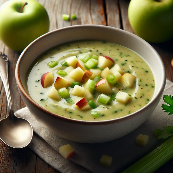 Cremige Apfel Sellerie Suppe – Perfekte Herbstwahl