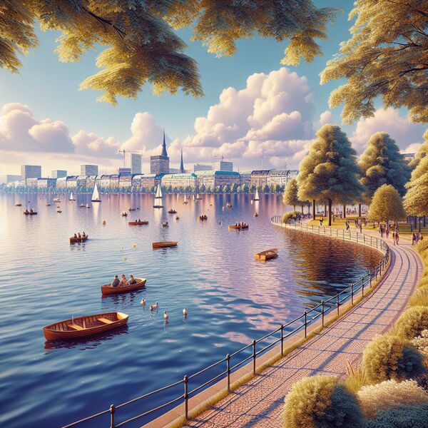 Außenalster Hamburg: Idyllische Aussicht & Freizeit