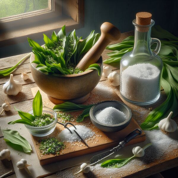Bärlauchsalz selber machen » Einfaches Rezept und Anleitung