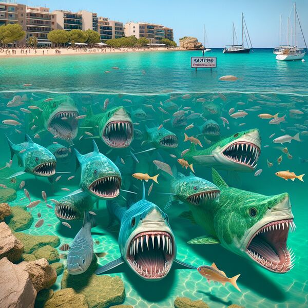 Vorsicht vor beißenden Fischen auf Mallorca
