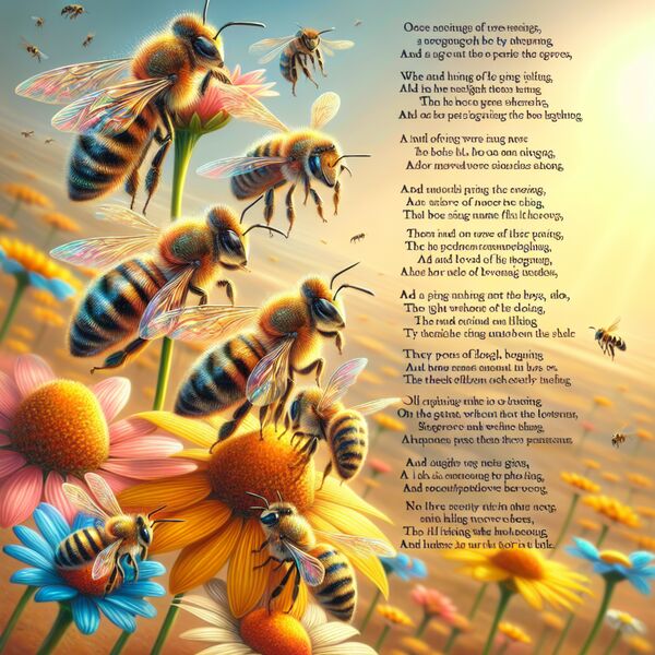 Bienen-Gedicht kurz » Eine poetische Hommage an die fleißigen Insekten