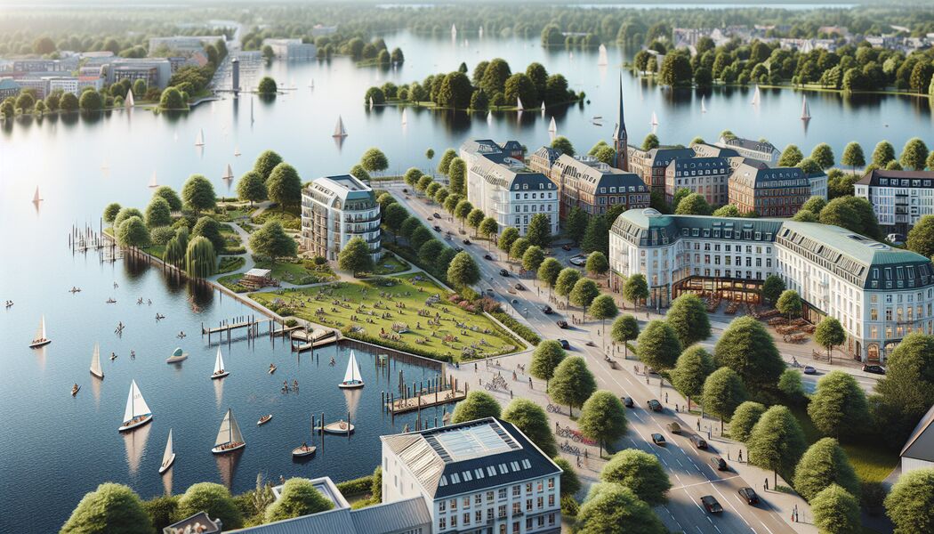 Vielfältige Freizeitangebote und Sportmöglichkeiten - Außenalster Hamburg: Idyllische Aussicht & Freizeit