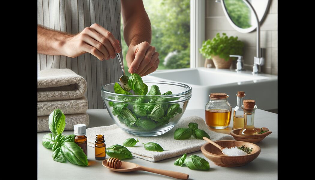 Einwirkzeit: 20-30 Minuten einhalten   - Basilikum Haarkur selber machen » Natürliche Pflege für gesundes Haar