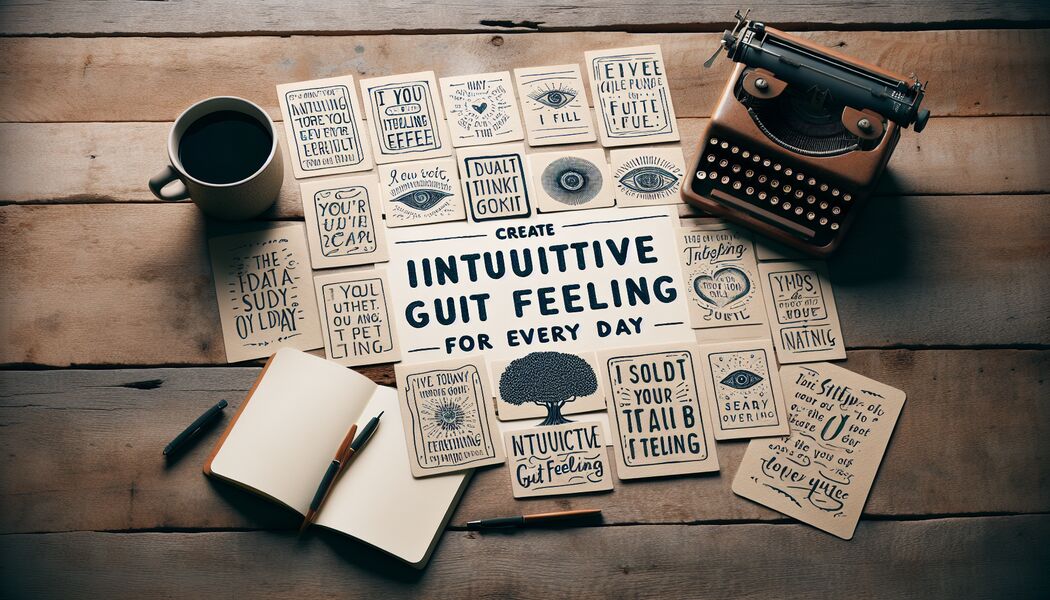 Gefühle leiten uns oft genau dorthin, wo wir hin sollen - Intuitive Bauchgefühl Sprüche für jeden Tag