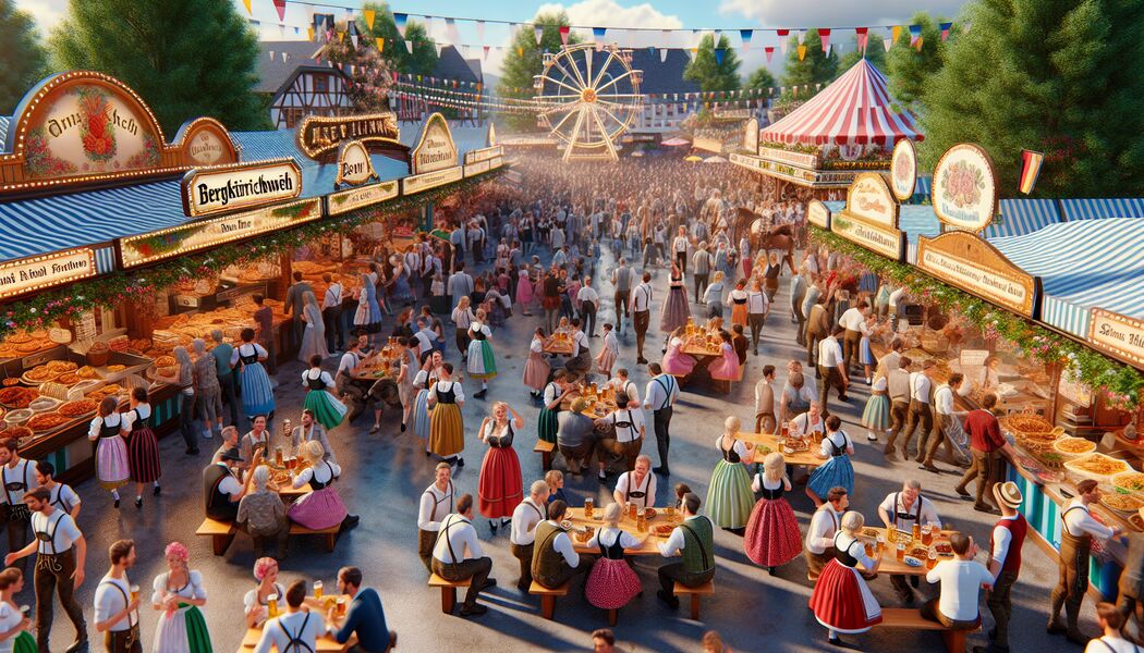Musik und Tanz auf verschiedenen Bühnen - Bergkirchweih 2024 » Das größte Volksfest in Erlangen