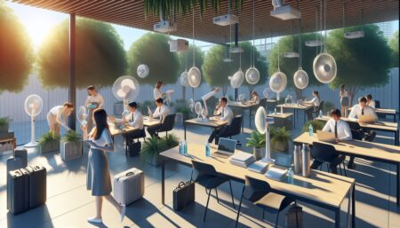 Arbeiten bei warmem Wetter: Strategien für Komfort & Produktivität