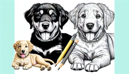 Ausmalbilder Hunde 🐕 Vorlagen zum Selbermalen