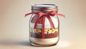 Backmischung im Glas selber machen » Weihnachten: DIY-Geschenkidee