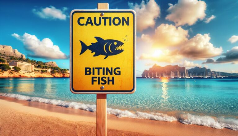 Vorsicht vor beißenden Fischen auf Mallorca