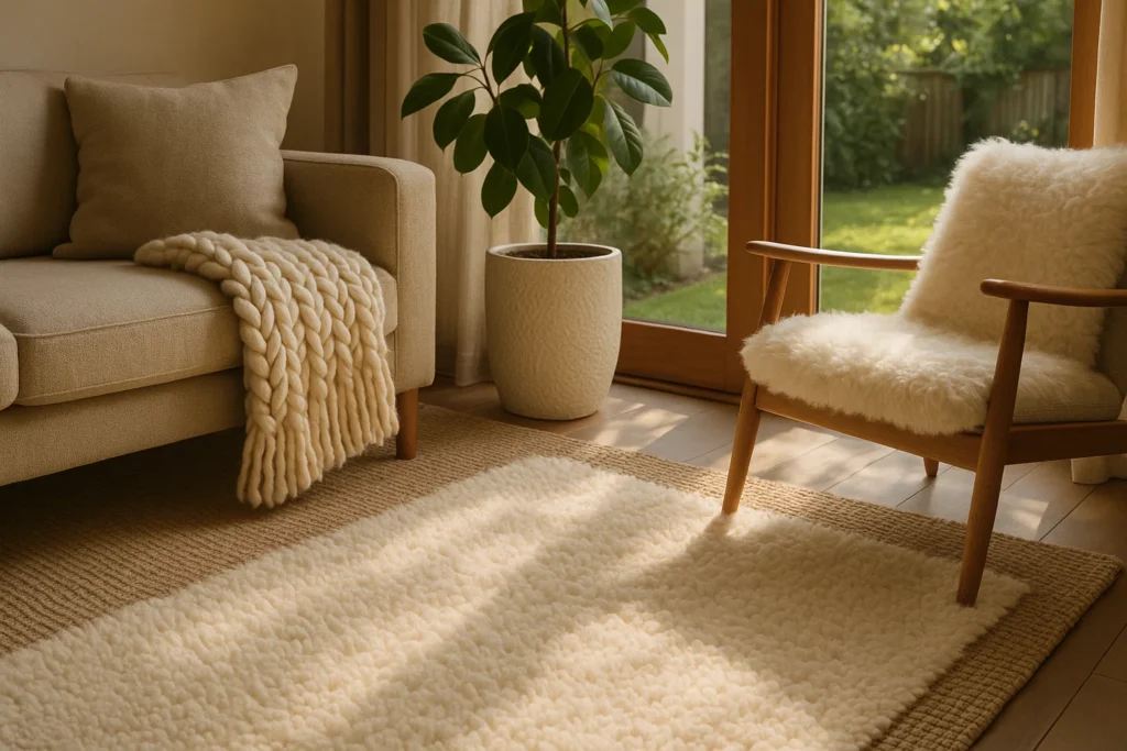 Natürliche Wärme Teppiche