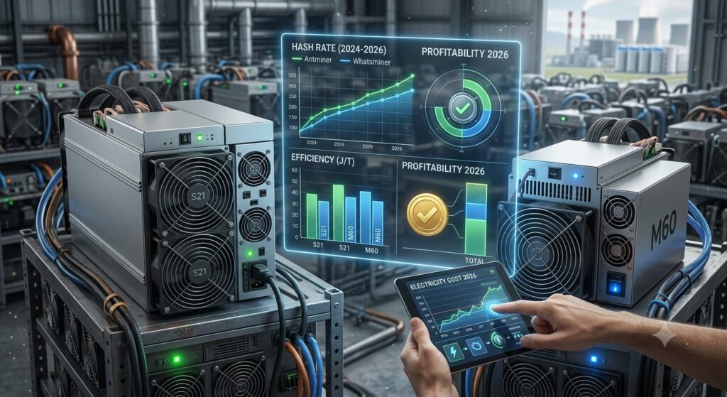 Antminer S21 vs. Whatsminer M60: Welcher ASIC-Miner lohnt sich 2026? Miner